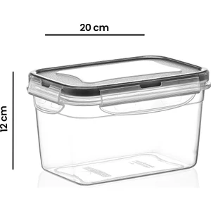 Fresh Box Dikdörtgen Izgaralı Saklama Kabı - 2400 ml