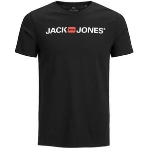 Jack & Jones Erkek BLACK T-Shirt