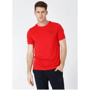 Active Small Logo Tee Erkek Kırmızı Günlük Stil T-Shirt 58672511