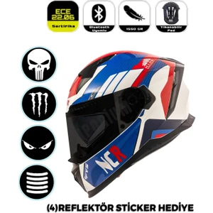 Emporium Ncr Stream Full Face Siyah Vizörlü Kapalı Kask (Ece-06)