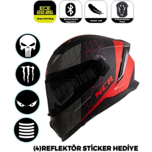 Emporium Ncr Stream Full Face Siyah Vizörlü Kapalı Kask (Ece-06)