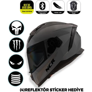 Emporium Ncr Stream Full Face Siyah Vizörlü Kapalı Kask (Ece-06)