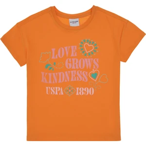 U.s. Polo Assn. Kız Çocuk Turuncu Tişört 50306197-VR051