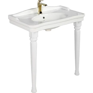 AN100 Antik Etajerli ve Ayaklı Lavabo 100 cm