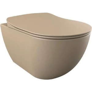 FE322 Free Rim-Off  Kanalsız Asma Klozet Cappucino Mat
