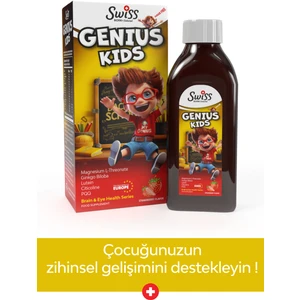 Genius Kids 150 ml Şurup Magnezyum L Threonate Sitikolin Içeren Çocuk Şurubu Zeka Gelişim Şurubu