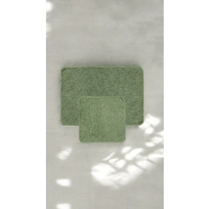 Nature Yeşil Banyo Paspası Kaymaz Taban 50X80-50X40