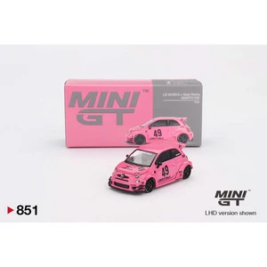 Mini Gt 1:64 Abarth 595 Lb-Works x Abas Works Pembe Model Araba