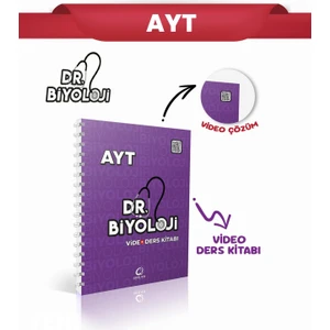 Oksijen Yayınları Dr. Biyoloji AYT Video Ders Kitabı 2025 Ciltsiz 160 Sayfa Üniversiteye Hazırlık