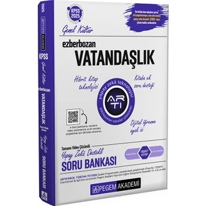 Pegem Akademi Yayıncılık Pegem Akademi 2025 Ezberbozan KPSS Genel Yetenek Genel Kültür Vatandaşlık Soru Bankası