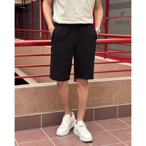 Erkek, Bel Lastikli, Regular Fit, Müslin Dokuma, %100 Pamuk, Yazlık Şort-Bermuda 303