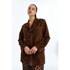 Kadın Hakiki Süet Ceket