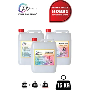 Power Time Epoxy Hobby Epoxy/ Ultra Şeffaf ve Parlak Epoksi Reçine Ince Döküm Hobi Epoksi