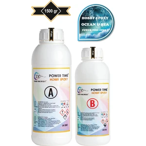 Power Time Epoxy Hobi Epoksi Ocean & Sea/ Deniz Efekti Ultra Şeffaf ve Parlak Epoksi Reçine Ince Döküm Yoğun Kıvam