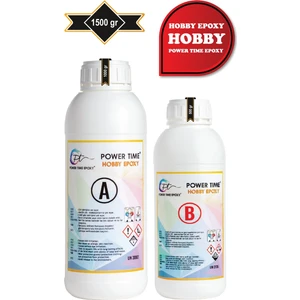 Power Time Epoxy Hobby Epoxy/ Ultra Şeffaf ve Parlak Epoksi Reçine Ince Döküm Hobi Epoksi