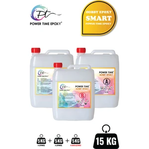 Power Time Epoxy Hobby Epoxy Smart/ Hobi Epoksi Reçine Ultra Şeffaf ve Parlak Ince Döküm