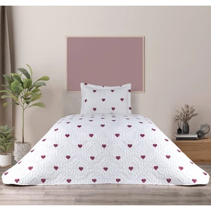 Love Çift Taraflı 2 Parça Tek Kişilik Yatak Örtüsü