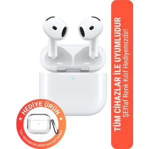 4. Nesil Beyaz Ios Android Uyumlu Kablosuz Bluetooth Kulaklık Yeni Nesil Şeffaf Kılıf  W