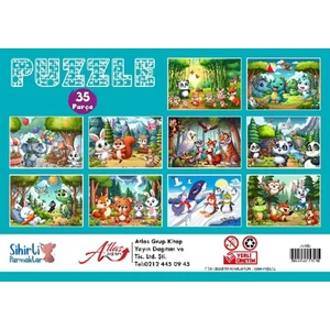 Puzzle 35 Parça 10 Çeşit 10 Lu Paket