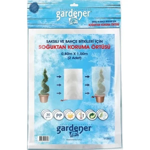 11301 Saksılı Bitkiler Için Soğuktan Koruma Örtüsü 30 G - 0,8 M x 1 M
