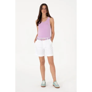 U.s. Polo Assn. Kadın Beyaz Şort / Bermuda 50309125-VR013