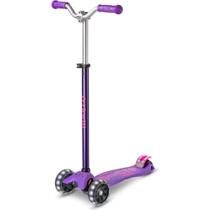 Maxi Deluxe Pro LED 3 Tekerli Işıklı Çocuk Scooter Purple Pink