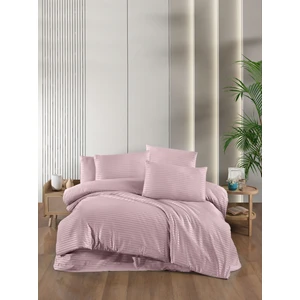 Tek Kişilik Pamuk Saten Nevresim Pudra