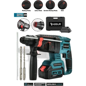 21V Kömürsüz Motor Darbeli Çift Akülü Şarjlı Kırıcı Delici Hilti 2-26mm
