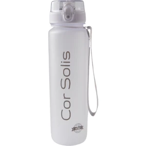 Cor Solis Tritan Suluk ve Matara 1050 ml - Su Matarası - Pipetsiz, %100 Sızdırmaz Garantili, BPA ve Toksik İçermez, Koku Yapmaz, Dayanıklı Kumaş Askılı - Beyaz