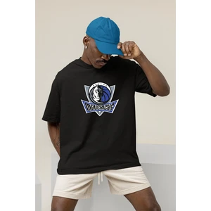 Kyrie Irving Dallas Mavercks Baskılı Siyah Oversize Unisex Tshirt