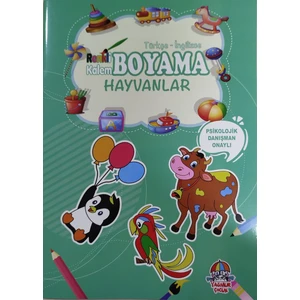 Hayvanlar - Renkli Kalem Boyama