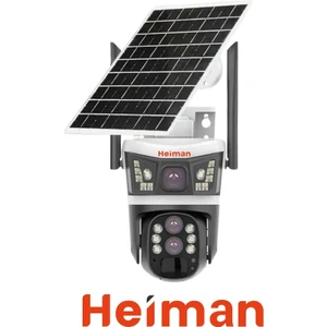 HM-864 4mp 10X Optik Zoom 2 Kameralı Solar Güneş Enerjili Ptz 4g Sim Kartlı Sesli Alarmlı Kamera
