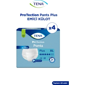 Proskin Pants Plus Emici Külot, En Büyük Boy (Xl), 6 Damla, 12'Li 4 Paket 48 Adet