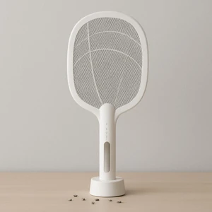 1200MAH Şarjlı 3000V Süper Güçlü Sivrisinek Öldürücü, 2in1 Taşınabilir ve Standlı Sinek Öldürücü