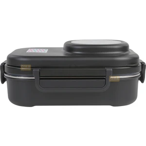 Bento 1100ML Lunchbox Yeni Koleksiyon Tek Katlı 3 Bölmeli Kaseli Çelik Sefer Tası Yemek Kutusu