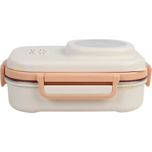 Bento 1100ML Lunchbox Yeni Koleksiyon Tek Katlı 3 Bölmeli Kaseli Çelik Sefer Tası Yemek Kutusu