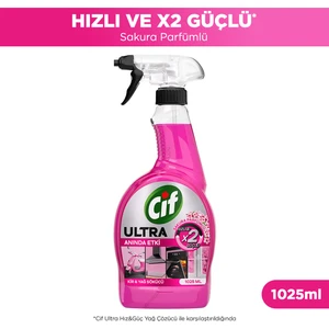 Ultra Sprey Sakura Parfümlü Kir ve Yağ Sökücü 1025 ml