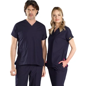 Lacivert Dr Greys Scrubs (Terikoton/ince Kumaş) T100