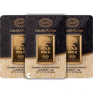 Rimagold 3 Adet 10 gr 24 Ayar Iar Gram Altın