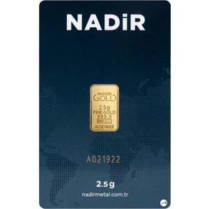 Nadir Gold 2.5 gr 24 Ayar 999.9 Milyem Nadirgold Gram Altın