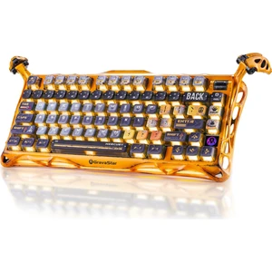 Mercury K1 Pro Rgb Kablosuz Mekanik Gaming Klavye, Alüminyum Çerçeveli, Ingilizce Q, Special Edition, Sarı