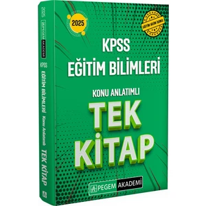 Pegem Akademi Yayıncılık 2025 KPSS Eğitim Bilimleri Konu Anlatımlı Tek Kitap