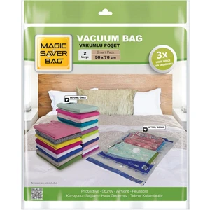 Magic Saver Bag 2'li Large Vakumlu Poşet Seti