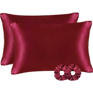 %100 Saten 50X70 cm 2 Adet Saten Yastık Kılıfı ve 2 Adet Toka Siyah Renk