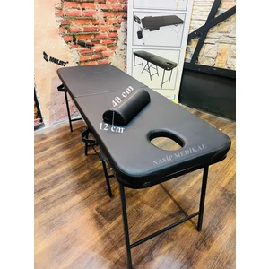 KFC Home Katlanabilir Çanta Tipi Masaj Yatağı Metal Siyah Renk Taşınabilir Kullanım İçin