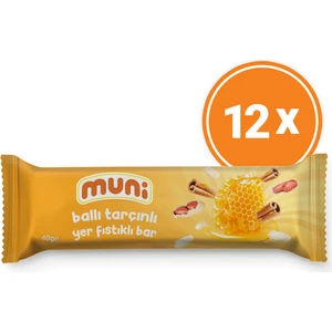 Ballı Tarçınlı Yer Fıstığı Barı, 40 gr x 12 Adet