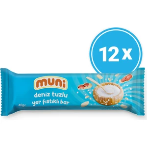 Deniz Tuzlu Yer Fıstığı Barı, 40 gr x 12 Adet