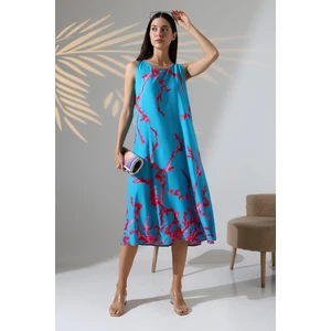 Yazlık Askılı Viskon Elbise 2691