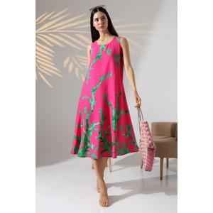 Yazlık Askılı Viskon Elbise 2691