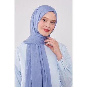 Five Scarf K.Mavi Pliseli Pamuklu Şal